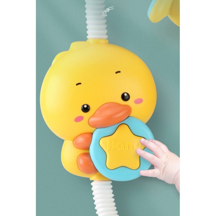 Jucarie de baie electrica tip para de dus DuckyBath, distractiva, design atractiv, galben, Doty®️ [2]