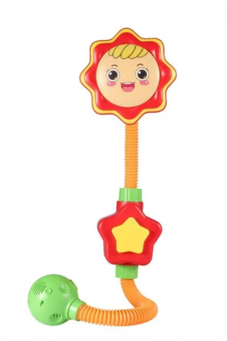 Jucarie de baie electrica tip para de dus Interactive Flower Shower Doty®, distractiva, design atractiv, reglabila, multicolor [5]