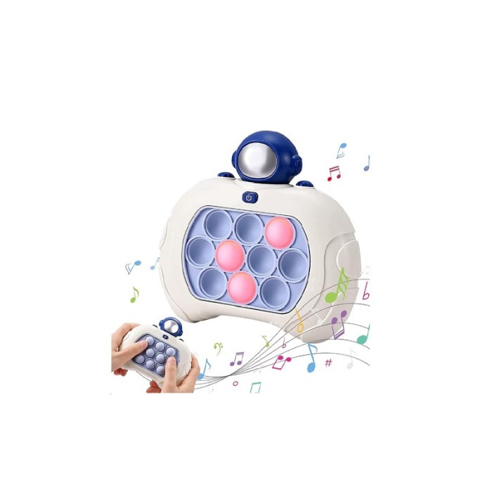Jucarie interactiva antistress AutoPopNow Doty®, senzoriala, functioneaza cu baterii, 4 stiluri de joc, astronaut [3]