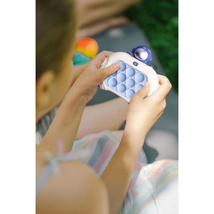 Jucarie interactiva antistress AutoPopNow Doty®, senzoriala, functioneaza cu baterii, 4 stiluri de joc, astronaut [5]