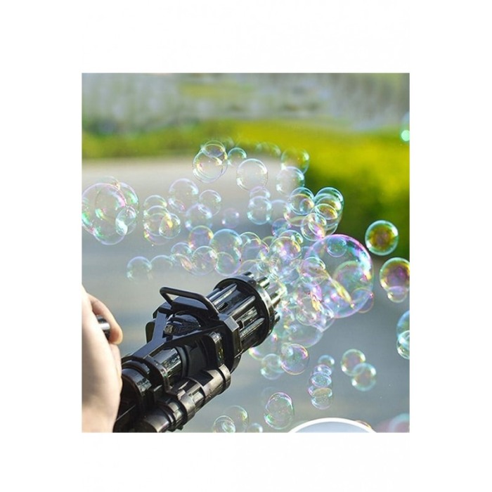 Jucarie interactiva BubbleFun, tip carabina, rezervor cu lichid inclus, distractiva, 20 cm , negru [3]