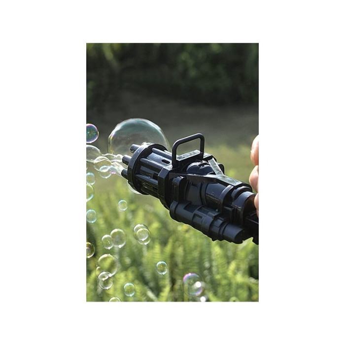 Jucarie interactiva BubbleFun, tip carabina, rezervor cu lichid inclus, distractiva, 20 cm , negru [2]