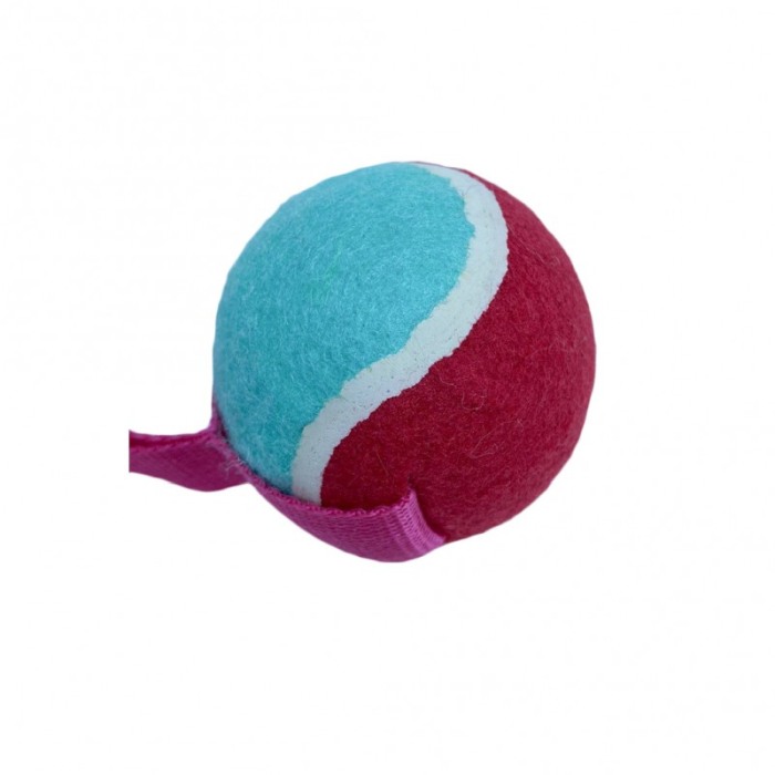 Jucarie interactiva Play Ball, cu minge si maner, interactiva, 35 cm ,roz/albastru, [4]