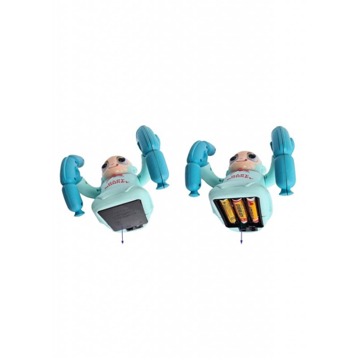 Jucarie interactiva WalkieMonkey, functioneaza cu baterii, distractiva, albastru, efecte luminoase si sonore, 12x13 cm, Doty®️ [2]