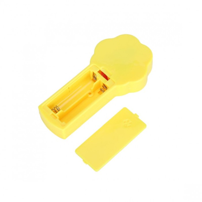 Jucarie laser pentru pisici ShowLight Paw, forma de labuta, interactiva, galben/roz, 10x5.5 cm [4]