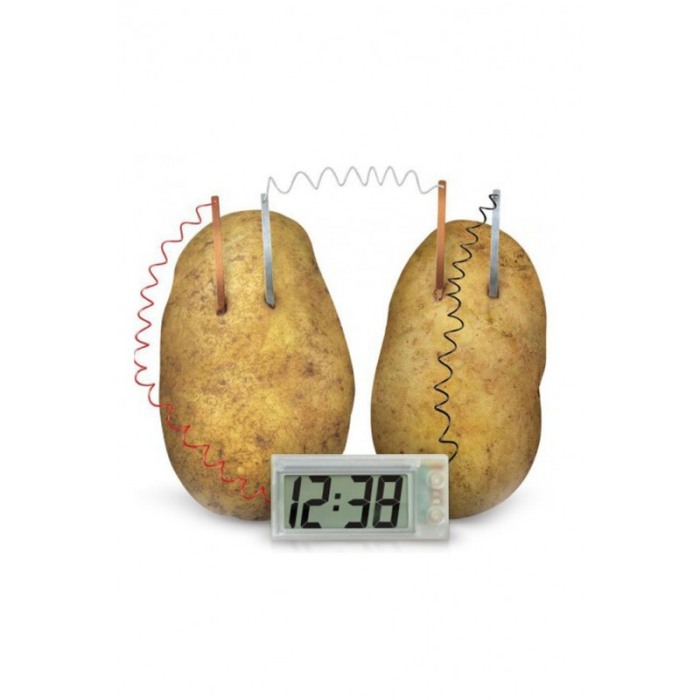 Kit Ceas digital fara baterii, energie din cartofi si legume, experiment stintific pentru copii [4]