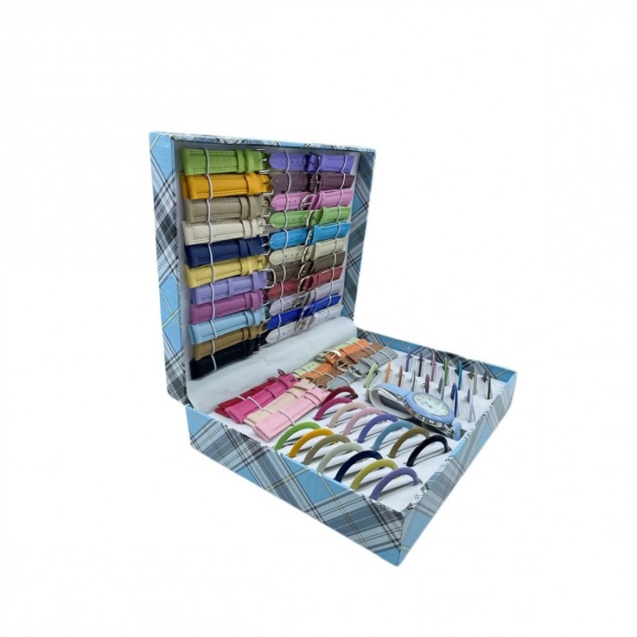 Kit de constructie ceasuri pentru copii DIY Fashion Watch, dezvolta creativitatea, 40+ piese incluse, multicolor [5]