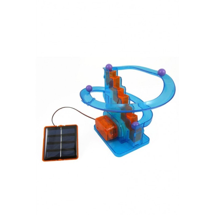 Kit DIY BuildRoller Doty®, jucarie solara, educativa, sustenabila, forma de roller coaster, multicolora [4]