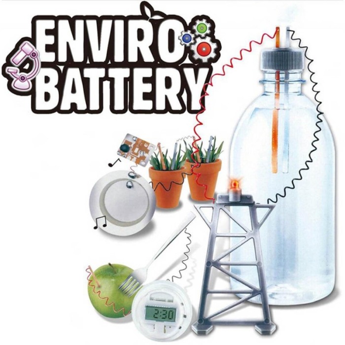 Kit educativ pentru copii, experiment pentru crearea unei baterii , prietenos cu mediul,Green Science [3]