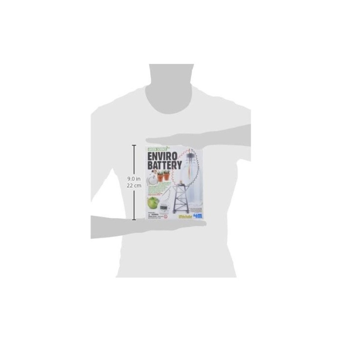 Kit educativ pentru copii, experiment pentru crearea unei baterii , prietenos cu mediul,Green Science [6]