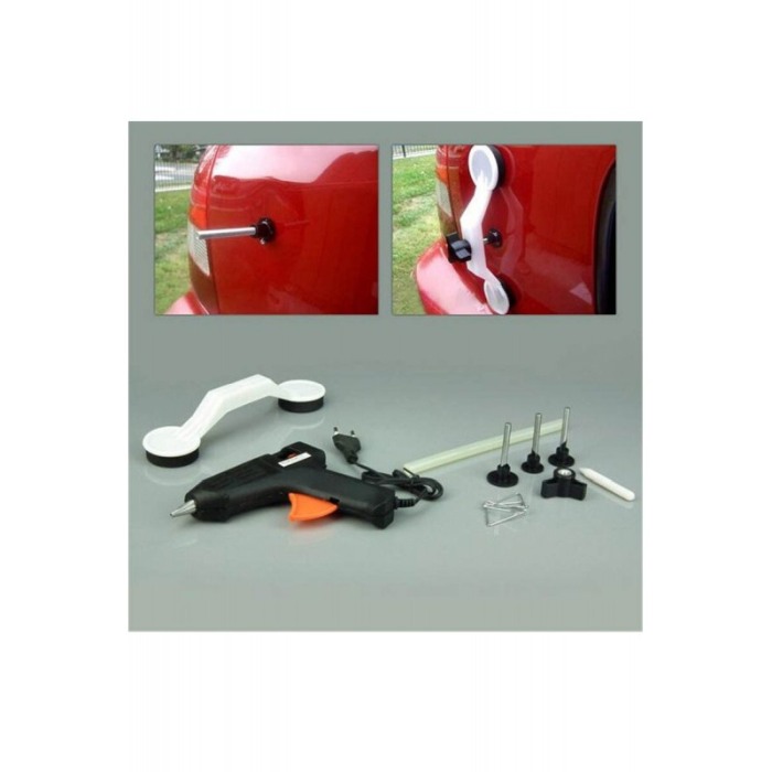Kit pentru indreptarea coroseriei Fix it in 321 pistol cu adeziv, 2 ventuze, accesorii incluse, usor si practic,negru,doty [8]