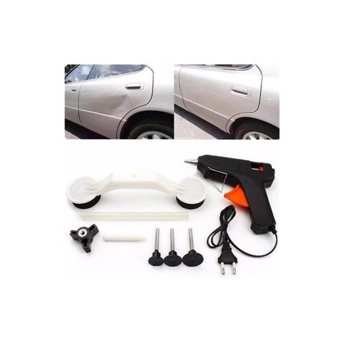 Kit pentru indreptarea coroseriei Fix it in 321 pistol cu adeziv, 2 ventuze, accesorii incluse, usor si practic,negru,doty [7]