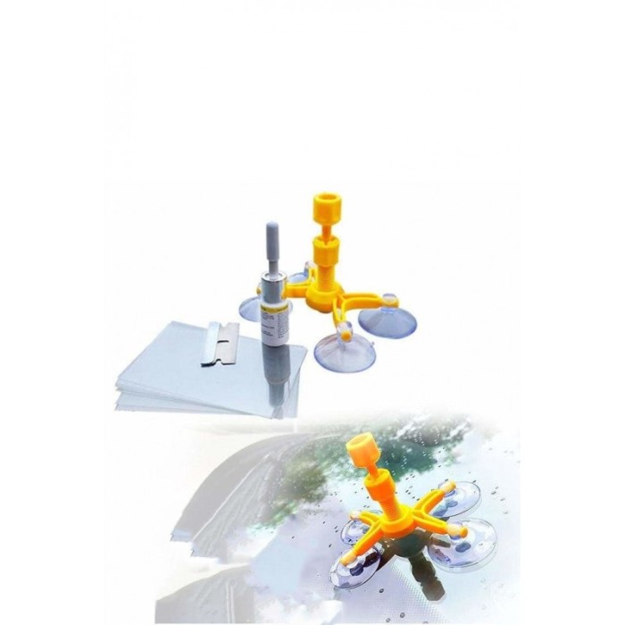 Kit pentru reparatie parbriz sau geam auto FixIt Repair, pentru repararea crapaturilor sau zgarieturilor din parbriz, [6]