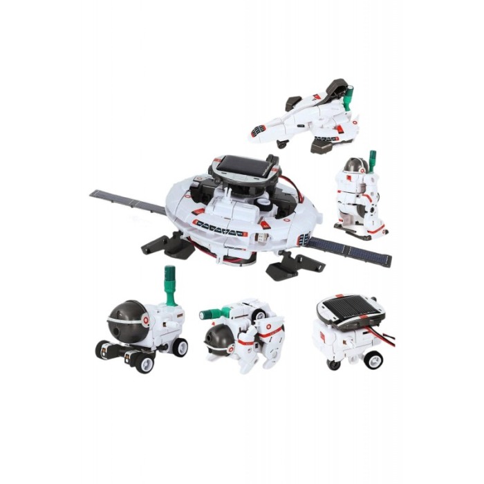 Kit robot educational DIY 6in1 SpaceSet Doty®, tehnic, instructiuni, 120 componente, multicolor, cu energie solara [7]