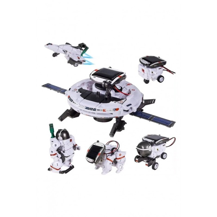 Kit robot educational DIY 6in1 SpaceSet Doty®, tehnic, instructiuni, 120 componente, multicolor, cu energie solara [3]