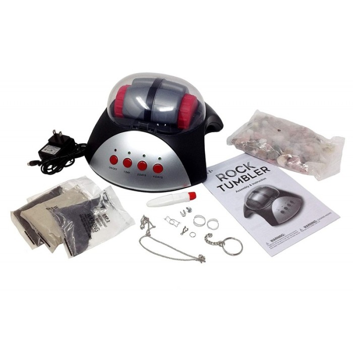 Kit slefuitor de pietre, Rock Tumbler, DIY, pietre ,pudra de slefut si accesorii bijuterii,Doty [8]