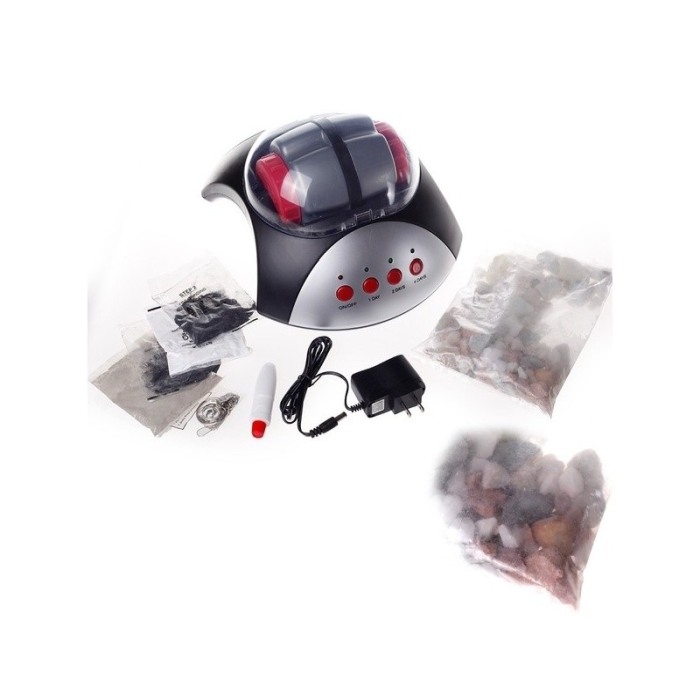 Kit slefuitor de pietre, Rock Tumbler, DIY, pietre ,pudra de slefut si accesorii bijuterii,Doty [2]