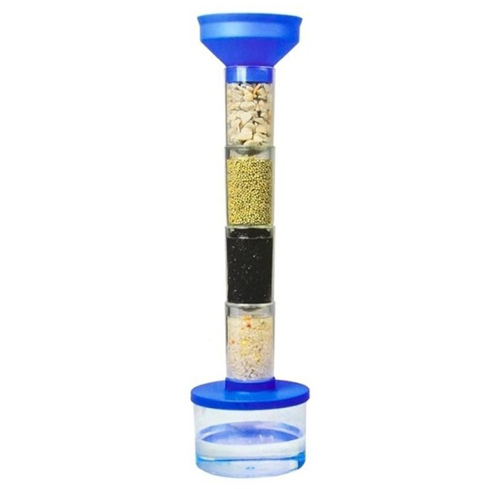 Kit stintific de curatare apei murdare pentru copii, 4 straturi de filtrarea apei, [6]