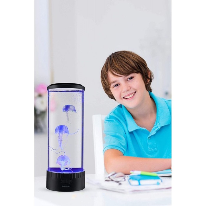 Lampa ambientala Meduza, USB inclus, efecte luminoase, multicolor, 35 cm, antistress [6]