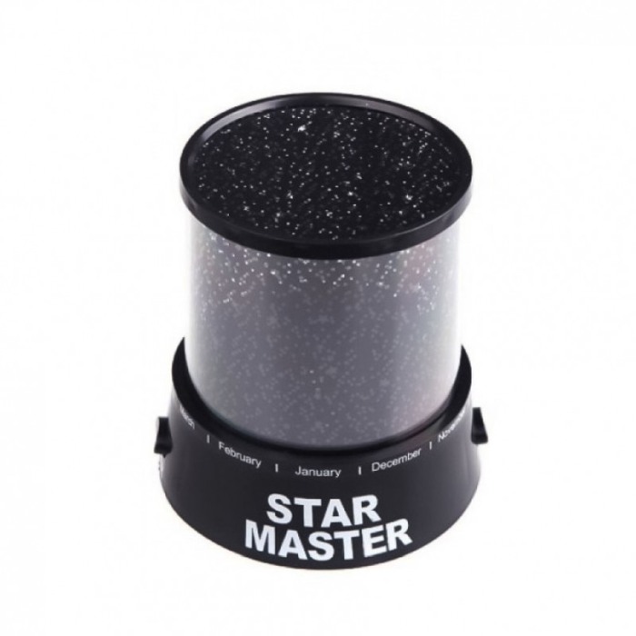 Lampa de veghe Star Show, tip proiector, functioneaza cu baterii sau USB inclus, negru, LED, 15 cm [6]