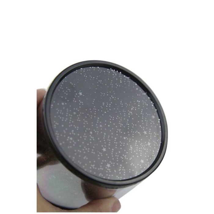 Lampa de veghe Star Show, tip proiector, functioneaza cu baterii sau USB inclus, negru, LED, 15 cm [2]
