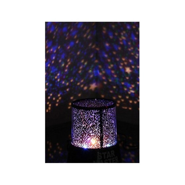 Lampa de veghe Star Show, tip proiector, functioneaza cu baterii sau USB inclus, negru, LED, 15 cm [4]
