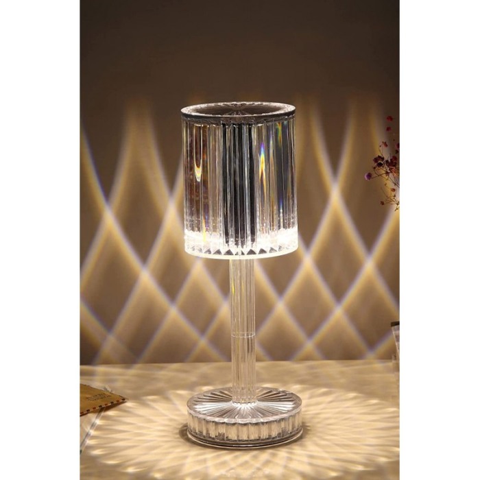 Lampa Multicolor Crystal Lamp, cu senzor tactil si telecomanda, USB inclus, 16 Culori, Doty®️ [3]