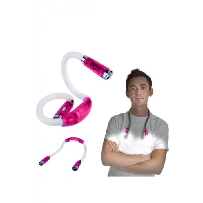 Lampa multifunctionala Transformers Lamp, brat flexibil, 2 capete, 4 LED-uri,nivel reglabil de intensitate,roz [5]