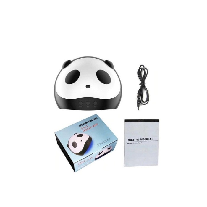 Lampa PandaLight cu UV, LED 36W, este prevazuta la interior cu 12 LED-uri cu o putere maxima de 36W, negru/alb [2]