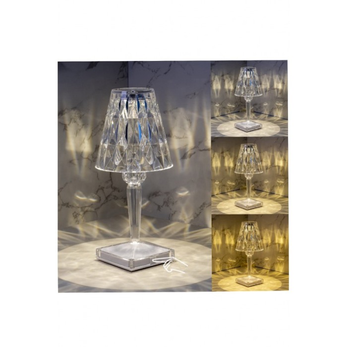 Lampa Precious Diamond Lamp, cu touch si telecomanda, reincarcabila, USB inclus, 16 Culori, Doty®️ [5]