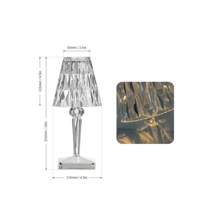 Lampa Precious Diamond Lamp, cu touch si telecomanda, reincarcabila, USB inclus, 16 Culori, Doty®️ [6]