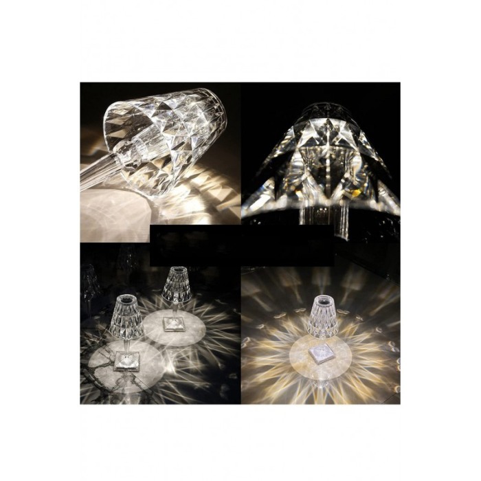 Lampa Precious Diamond Lamp, cu touch si telecomanda, reincarcabila, USB inclus, 16 Culori, Doty®️ [2]