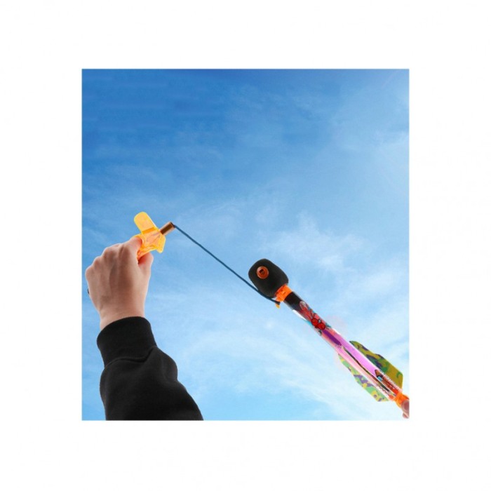 Lansator cu sageata SkyMission, efecte luminoase, distractiva, pentru exterior,portocaliu/mov [4]