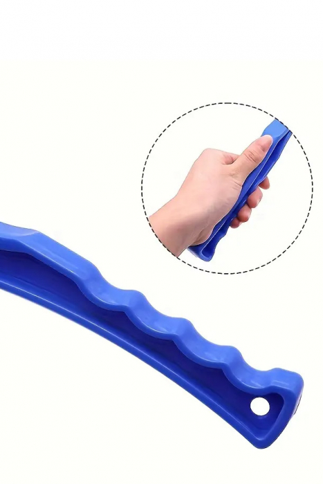 Lansator de mingi Pet Ball Shooter Doty®, retractabil pentru caini, 49 cm, minge tenis inclusa, usor de utlizat, maner antiderapant, materiale de calitate, albastru [5]