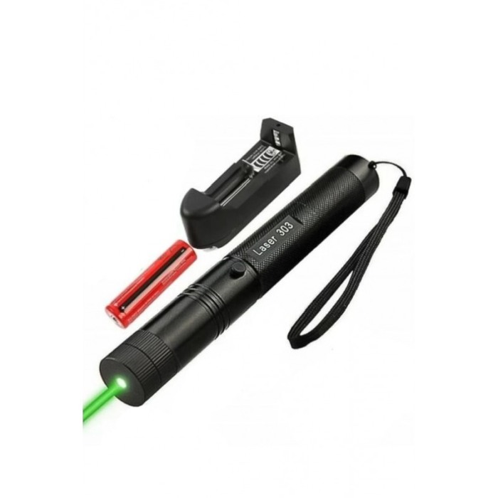 Lanterna Laser GreenLantern Doty.ro®, tip stilou, cu 3 Tipuri Fasciculi, 2 capete, raza de actiuni 1 km, negru [9]