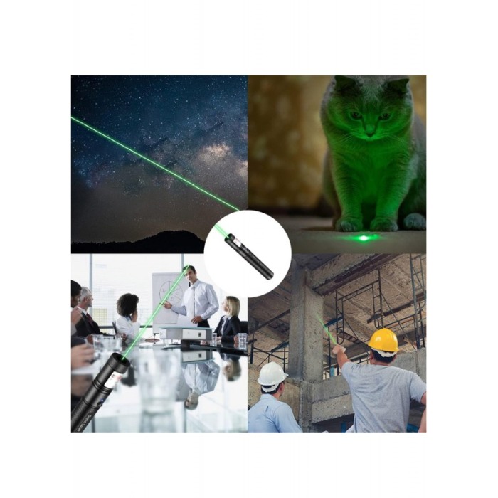 Lanterna Laser GreenLantern Doty.ro®, tip stilou, cu 3 Tipuri Fasciculi, 2 capete, raza de actiuni 1 km, negru [3]