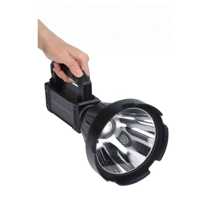 Lanterna LED FlashBolt Doty®, tip reflector cu trepied, 4 modalitati de lumina, 27x13 cm, rezistenta la apa, USB inclus, negru [2]