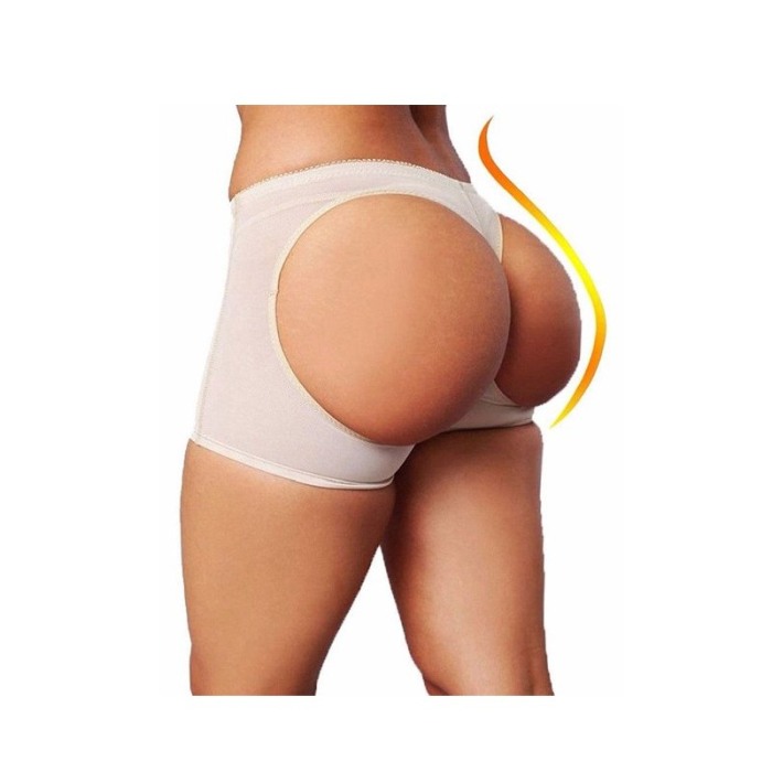 Lenjerie modelatoare LIft Underwear, tip boxeri, pentru ridicarea feselor, material elastic , eleganta, marime M, bej [2]