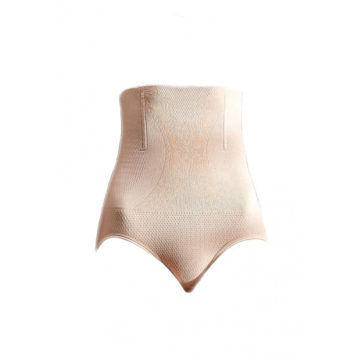 Lenjerie modelatoare Slimmer Shape, material elastic, cu talie inalta, 40x62 cm, marime XL, nude [1]