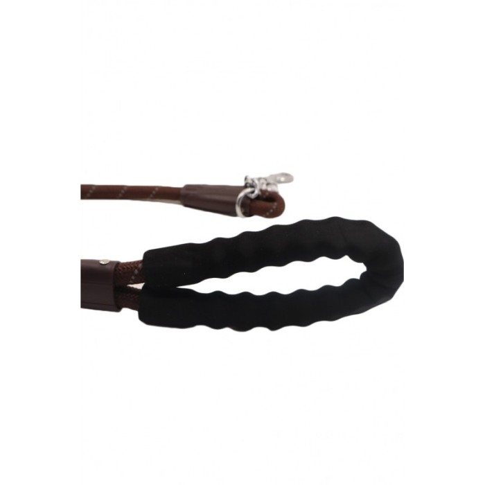 Lesa Akira pentru caini de talie mare , rezistenta, confortabila,maner cu burete,100 cm, maro [3]