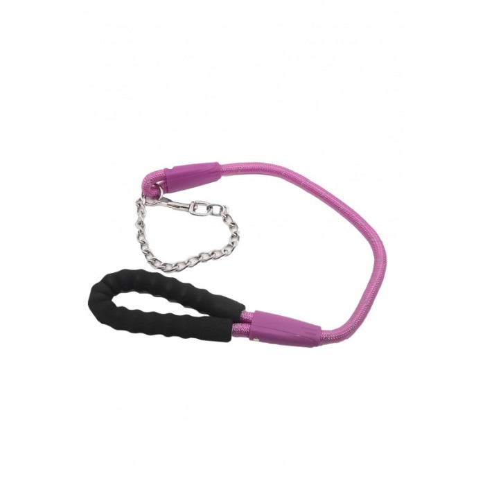 Lesa Akira pentru caini de talie mare , rezistenta, confortabila,maner cu burete,100 cm, roz [1]
