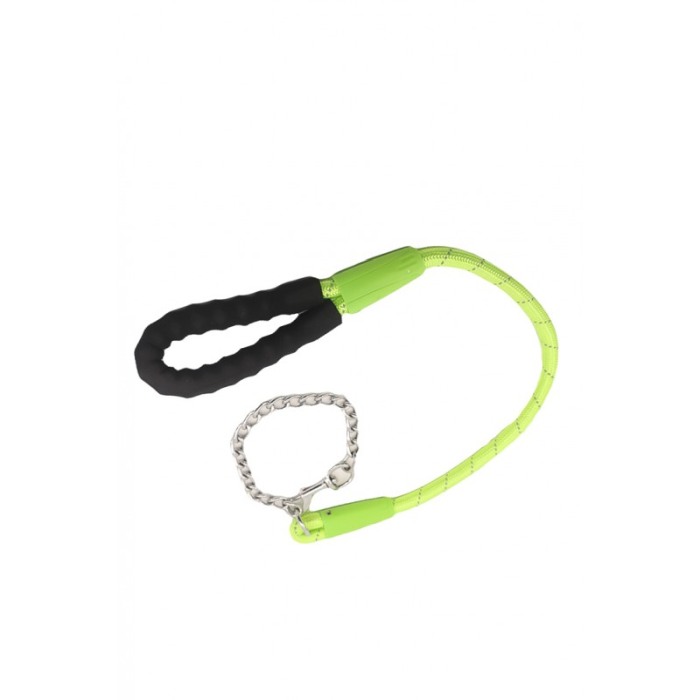 Lesa Akira pentru caini de talie mare , rezistenta, confortabila,maner cu burete,100 cm, verde lime [2]