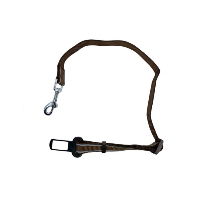Lesa caine RoadTrip Leash, pentru centura de siguranta de la masina, maro, 75/50 cm [5]