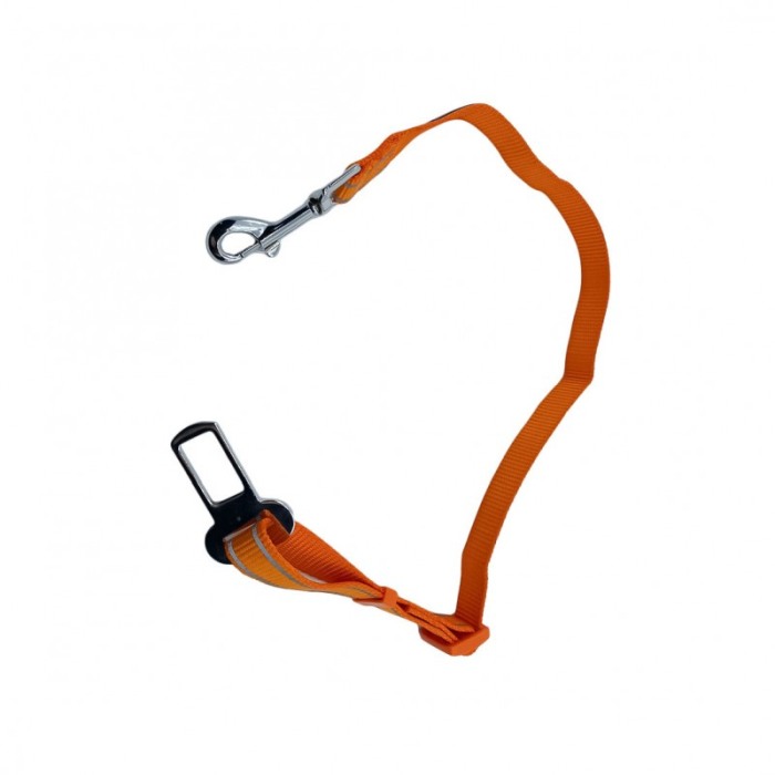 Lesa caine RoadTrip Leash, pentru centura de siguranta de la masina, portocaliu, 75/50 cm [4]