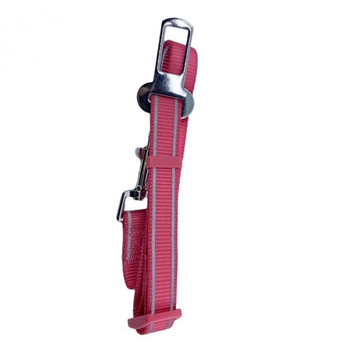 Lesa caine RoadTrip Leash, pentru centura de siguranta de la masina, roz, 75/50 cm [2]