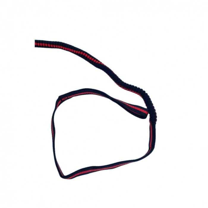 Lesa cu ham Baxter pentru caini de talie foarte mica, rezistenta,ajustabila,amortizor,125 cm, rosu/negru [2]