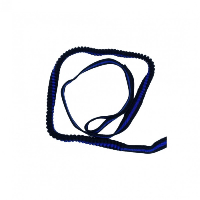 Lesa cu ham Baxter pentru caini de talie mica, rezistenta,ajustabila,amortizor,125 cm, albastru/negru [4]