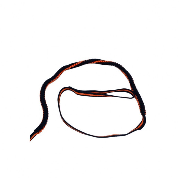 Lesa cu ham Baxter pentru caini de talie mica, rezistenta,ajustabila,amortizor,125 cm, portocaliu/negru [5]