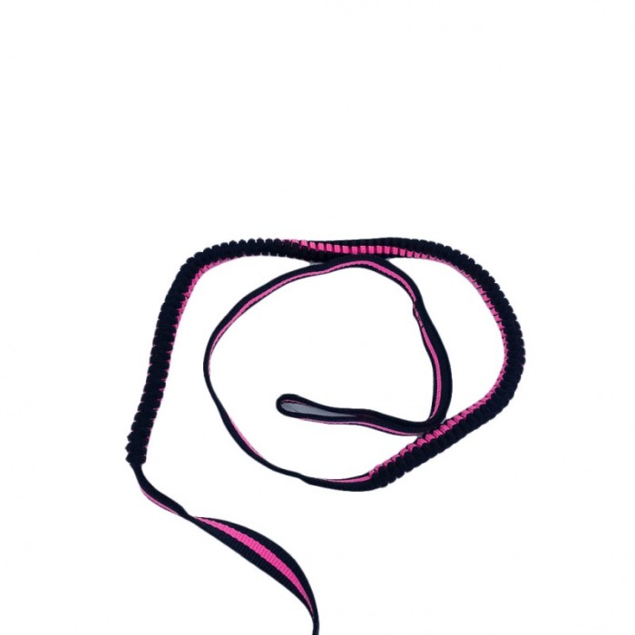 ﻿Lesa cu ham Baxter pentru caini de talie mica, rezistenta,ajustabila,amortizor,125 cm, roz/negru [3]