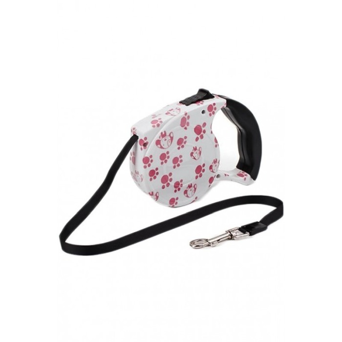 Lesa de 5 m retractabila cu blocator pentru animale de companie, model paws , Doty [4]